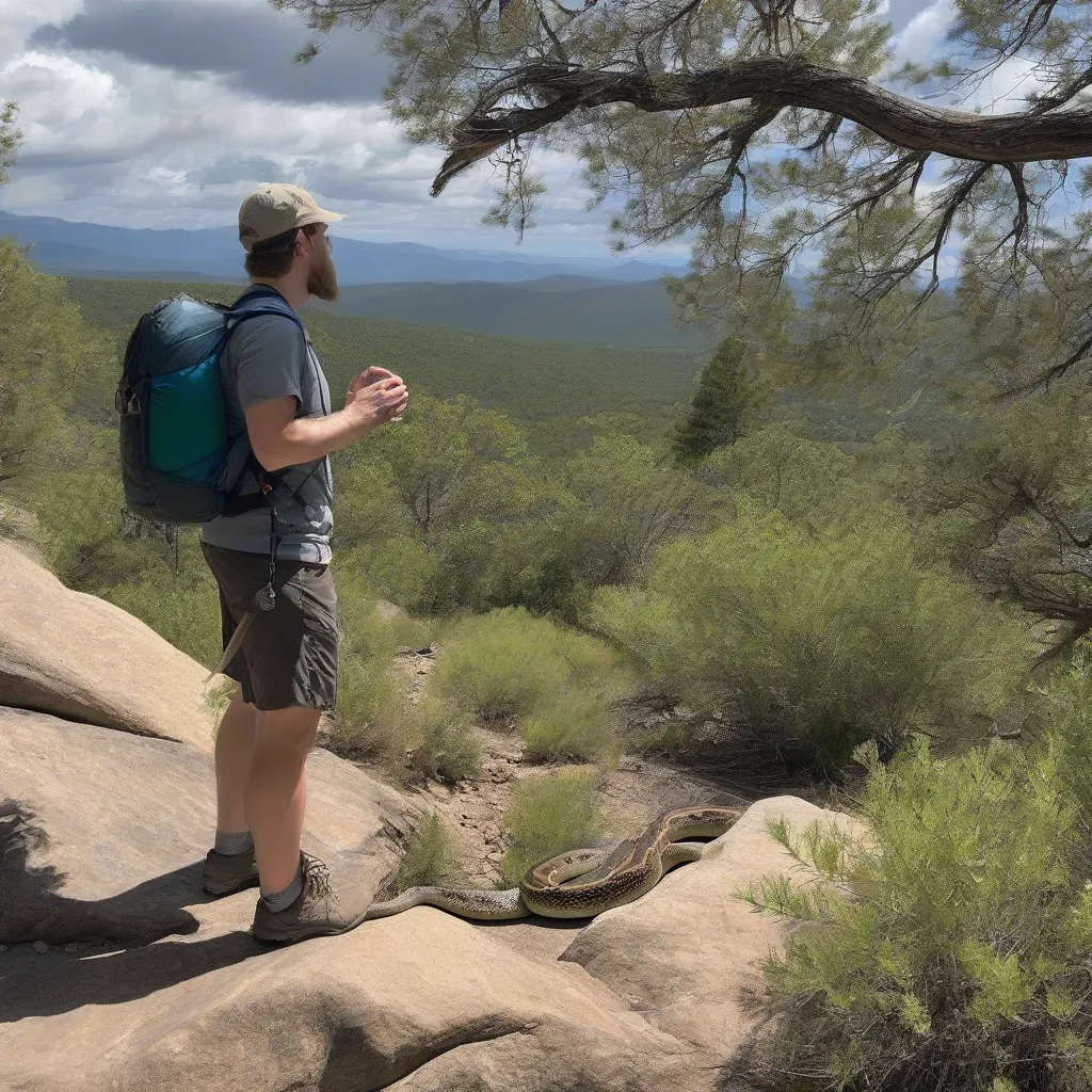 Encountering a Snake While Hiking